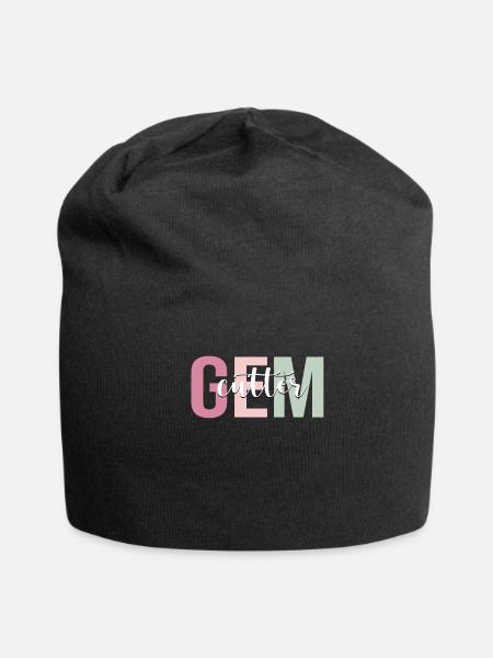 Gem Cutter Cutting - Jersey Beanie - black - Front