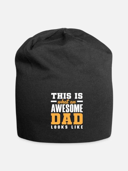 This Is What A Fantastic Dad Looks Like - Jersey Beanie - black - Front