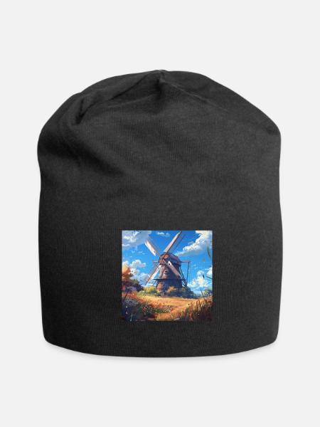 Windmill - Jersey Beanie - black - Front