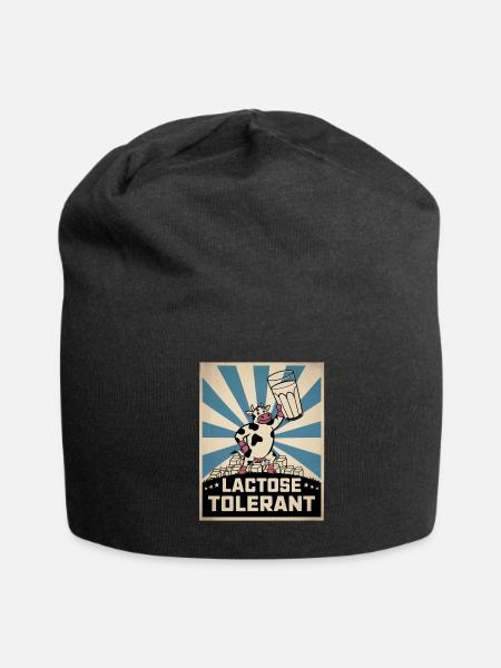 Lactose Tolerant - Jersey Beanie - black - Front