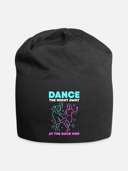 Dance Party Sock Hop - Jersey Beanie - black - Front