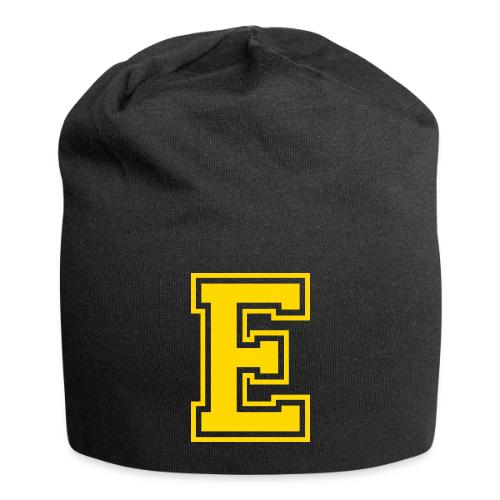 Letter E – Capital Athletic Alphabet Monogram - Jersey Beanie