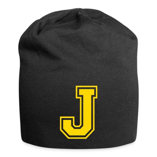 Letter J – Capital Athletic Alphabet Monogram - Jersey Beanie