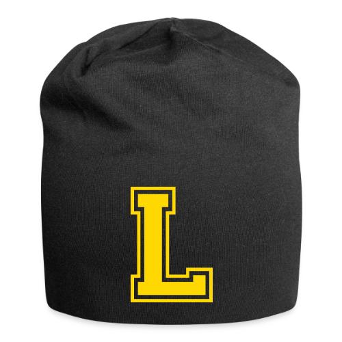 Letter L – Capital Athletic Alphabet Monogram - Jersey Beanie