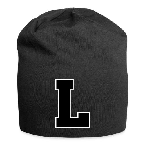 Varsity Letter L Athletic Monogram - Jersey Beanie