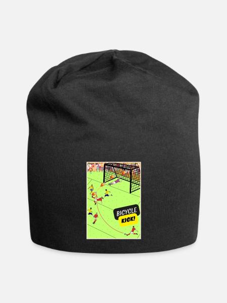 Bicycle Kick Soccer Sprint - Jersey Beanie - black