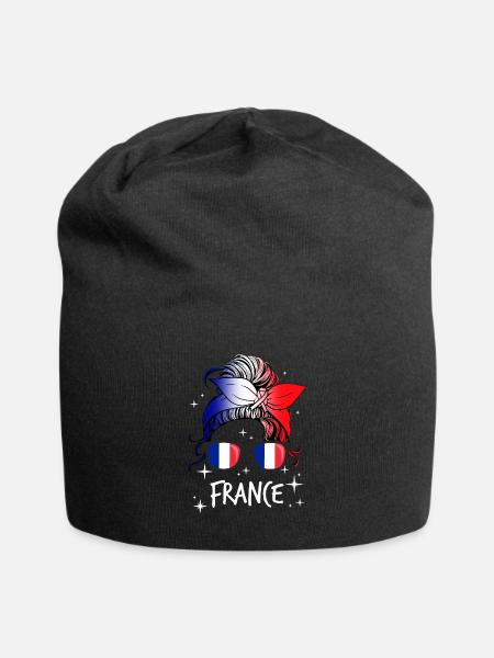 France - Jersey Beanie - black - Front
