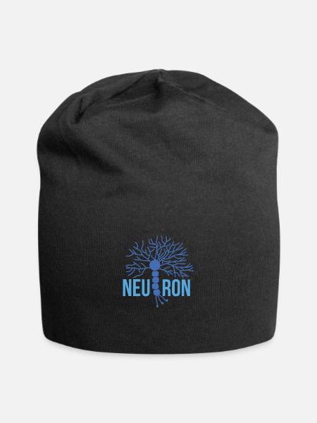 Beautiful Brain Neuron blue - Jersey Beanie - black - Front