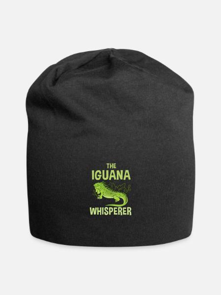 The Iguana Whisperer For Iguana Lover - Jersey Beanie - black - Front