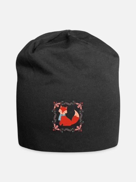 CUTE FOXY - Jersey Beanie - black