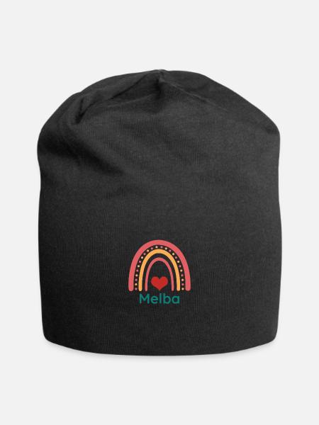 Melba Vintage Boho Rainbow - Jersey Beanie - black - Front