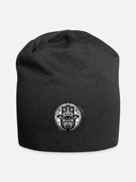 All seeing eye #2 - Jersey Beanie - black