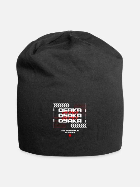 The Metropolis of Osaka - Jersey Beanie - black - Front