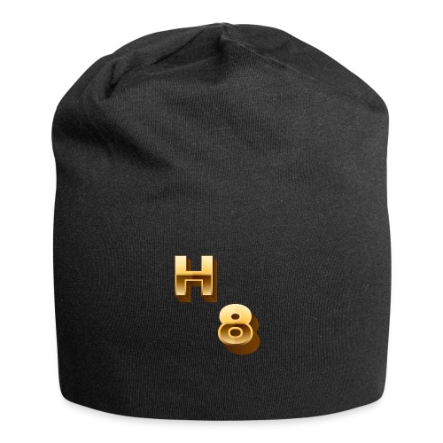 H 8 Letter & Number logo design - Jersey Beanie