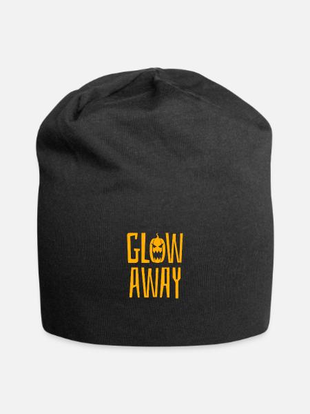 GLOW AWAY - Jersey Beanie - black - Front