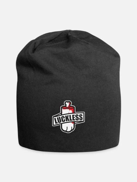 Funny Unlucky Rabbits Foot Emo Pastel Goth - Jersey Beanie - black - Front