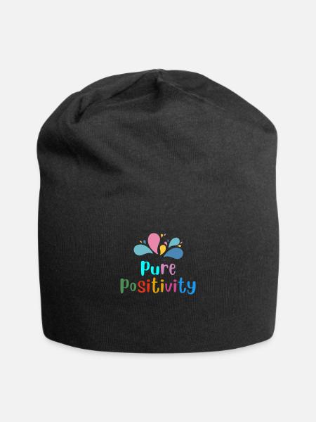 Pure Positivity - Jersey Beanie - black - Front