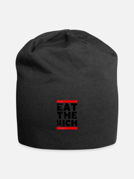 Eat The Rich - Jersey Beanie - black - Front