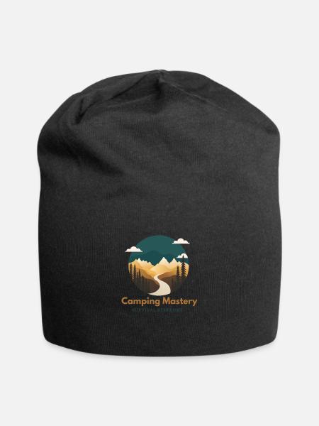 Camping Mastery Survival Symphony - Jersey Beanie - black - Front