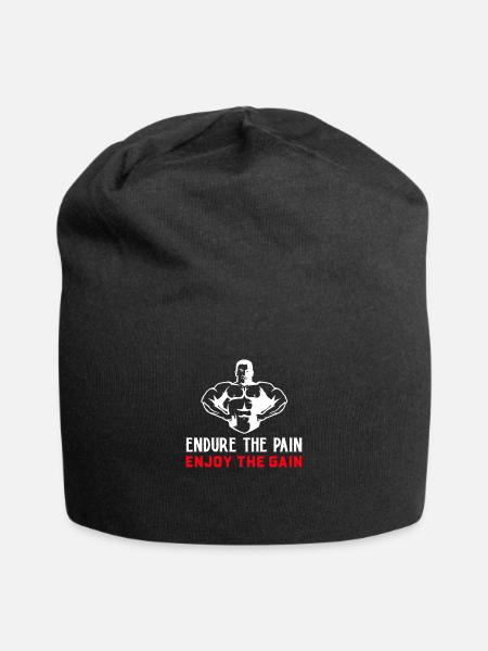 Endure the pain - Jersey Beanie - black - Front