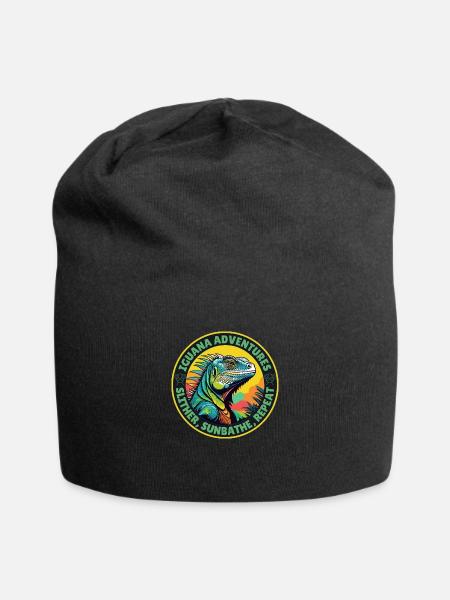 Iguana - Jersey Beanie - black - Front