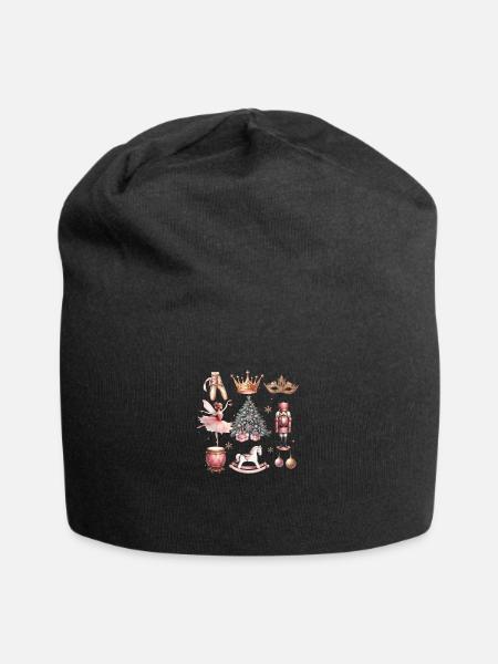 Nutcracker dancer ballet gift for christmas ballet - Jersey Beanie - black - Front