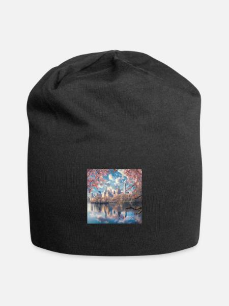 Spring Time, New York - Jersey Beanie - black - Front