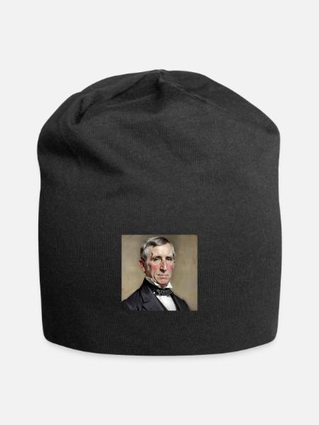 Portrait Of William Henry Harrison - Jersey Beanie - black - Front