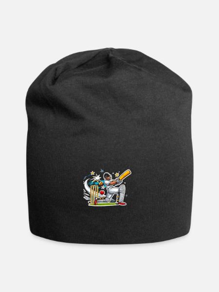 Cricket lover Design - Jersey Beanie - black