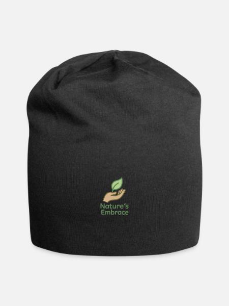 Nature's Embrace - Jersey Beanie - black