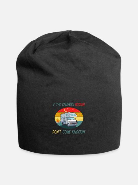 If The Camper's Rockin' Don't Come Knockin' Appare - Jersey Beanie - black - Front