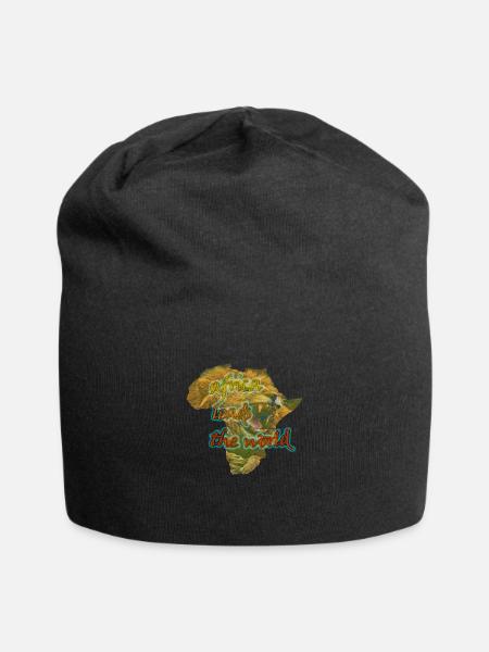 africa leads the world - Jersey Beanie - black - Front