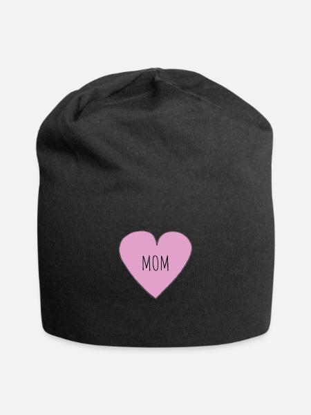 Mom Love retro Copy 2 - Jersey Beanie - black