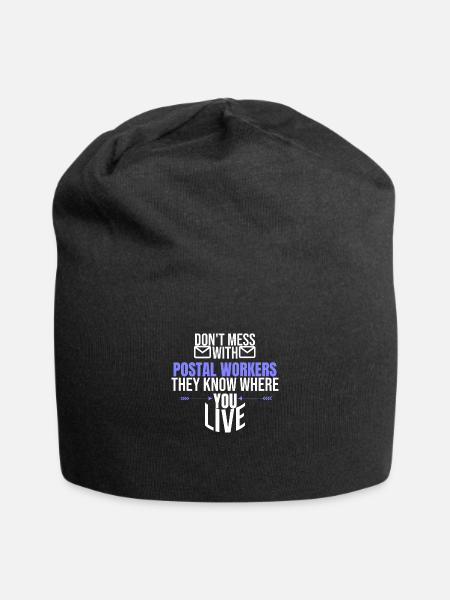 Postman post package delivery postman parcel - Jersey Beanie - black