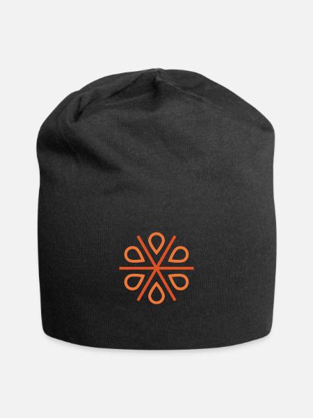 Orange Seeds - Jersey Beanie - black - Front