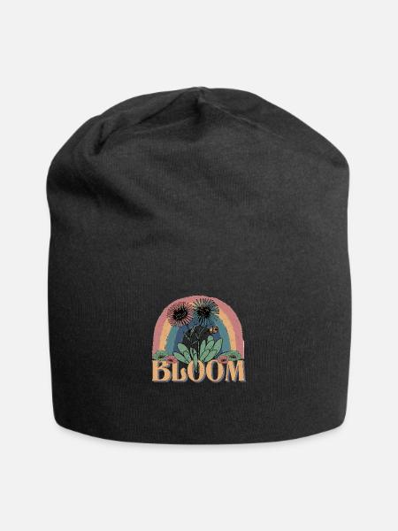 Bloom - Jersey Beanie - black - Front