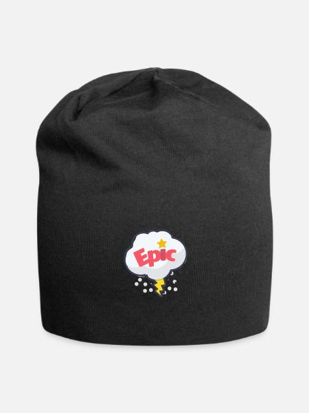 Cloud, epic, layer - Jersey Beanie - black - Front