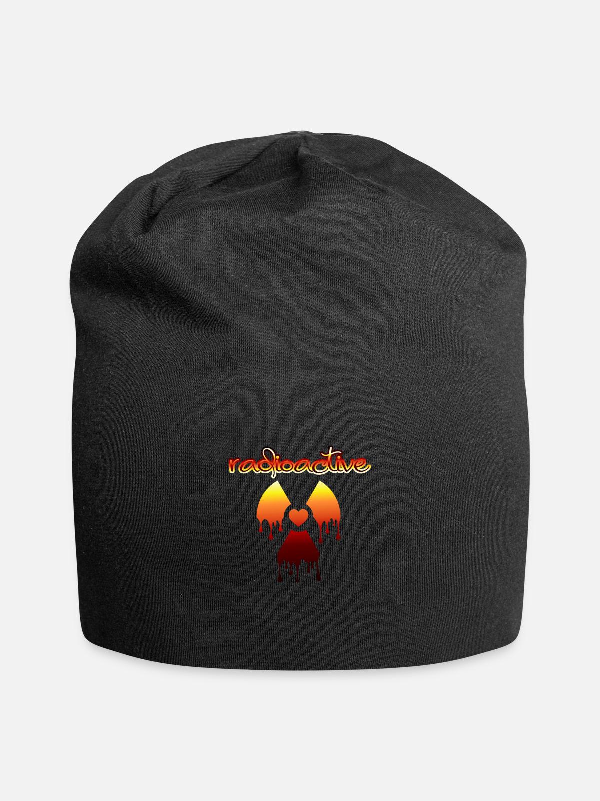 Radioactive – Bold & Unique - Jersey Beanie - black - Front