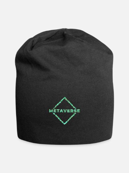 METAVERSE glitch - Jersey Beanie - black - Front