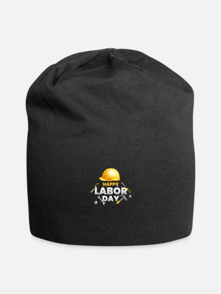 Happy Labor Day - Jersey Beanie - black