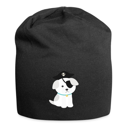 Dog with a pirate eye patch doing Vision Therapy! - Jersey Beanie