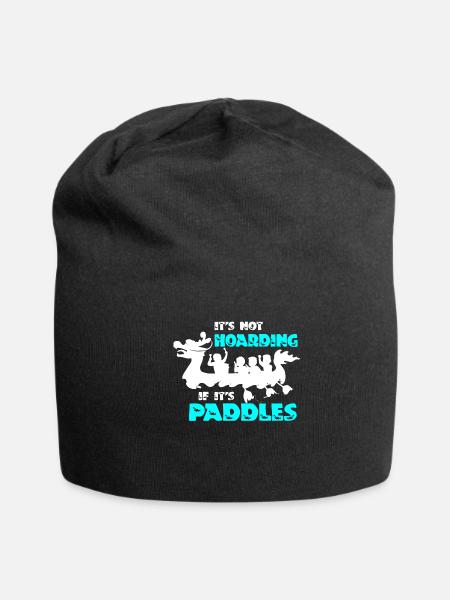 Dragon Boat Racing, Dragon Boats, lead stroke - Jersey Beanie - black - Front