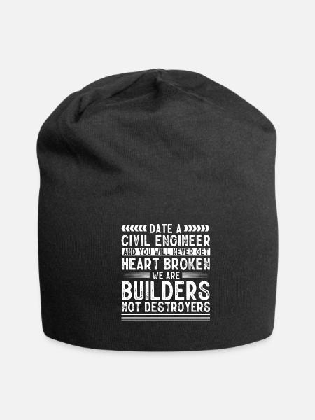 Civil Engineer, civil engineering - Jersey Beanie - black - Front