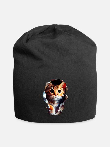 Funny Cute Cloth Premium - Jersey Beanie - black