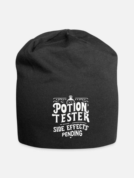 Potion Tester Side Effects Pending - Jersey Beanie - black - Front