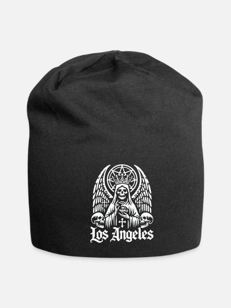 Los Angeles Gothic Angel Queen - Jersey Beanie - black - Front