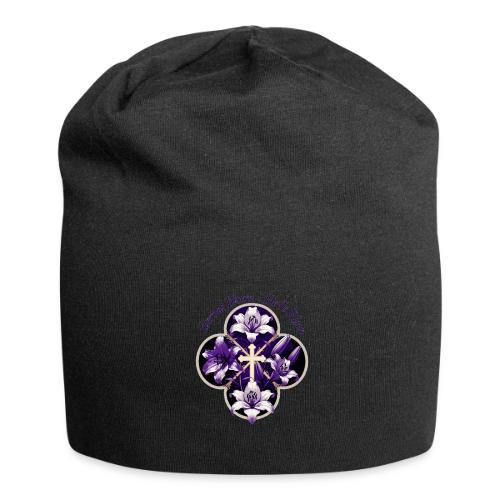 Easter Eternal Bloom Lily Crown T Shirt, Gift - Jersey Beanie