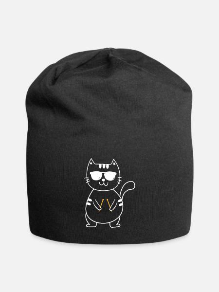 Drumming Drummer - Jersey Beanie - black - Front