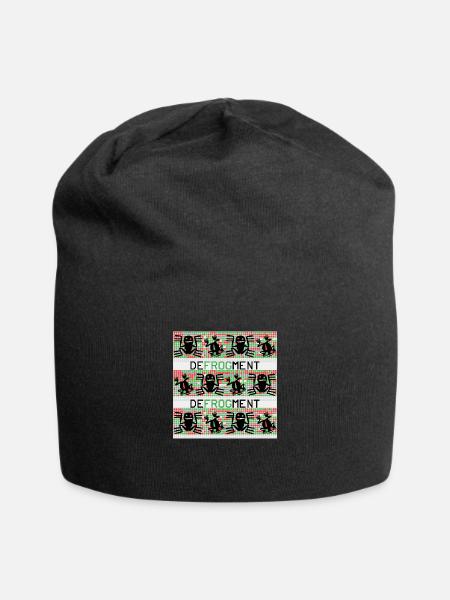 Defrogment - Jersey Beanie - black