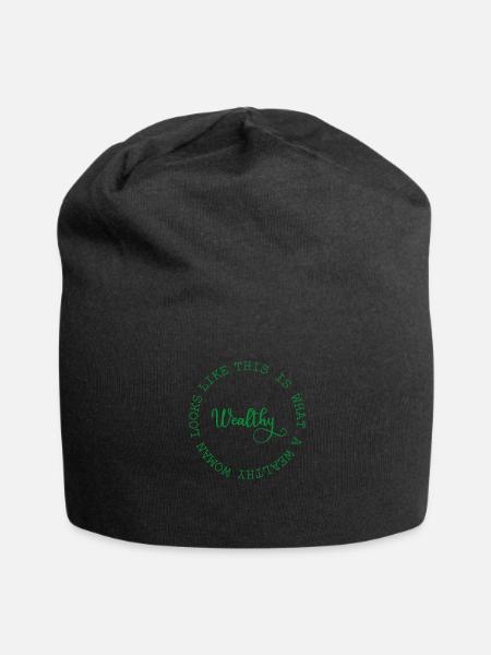 Wealthy Woman - Jersey Beanie - black - Front